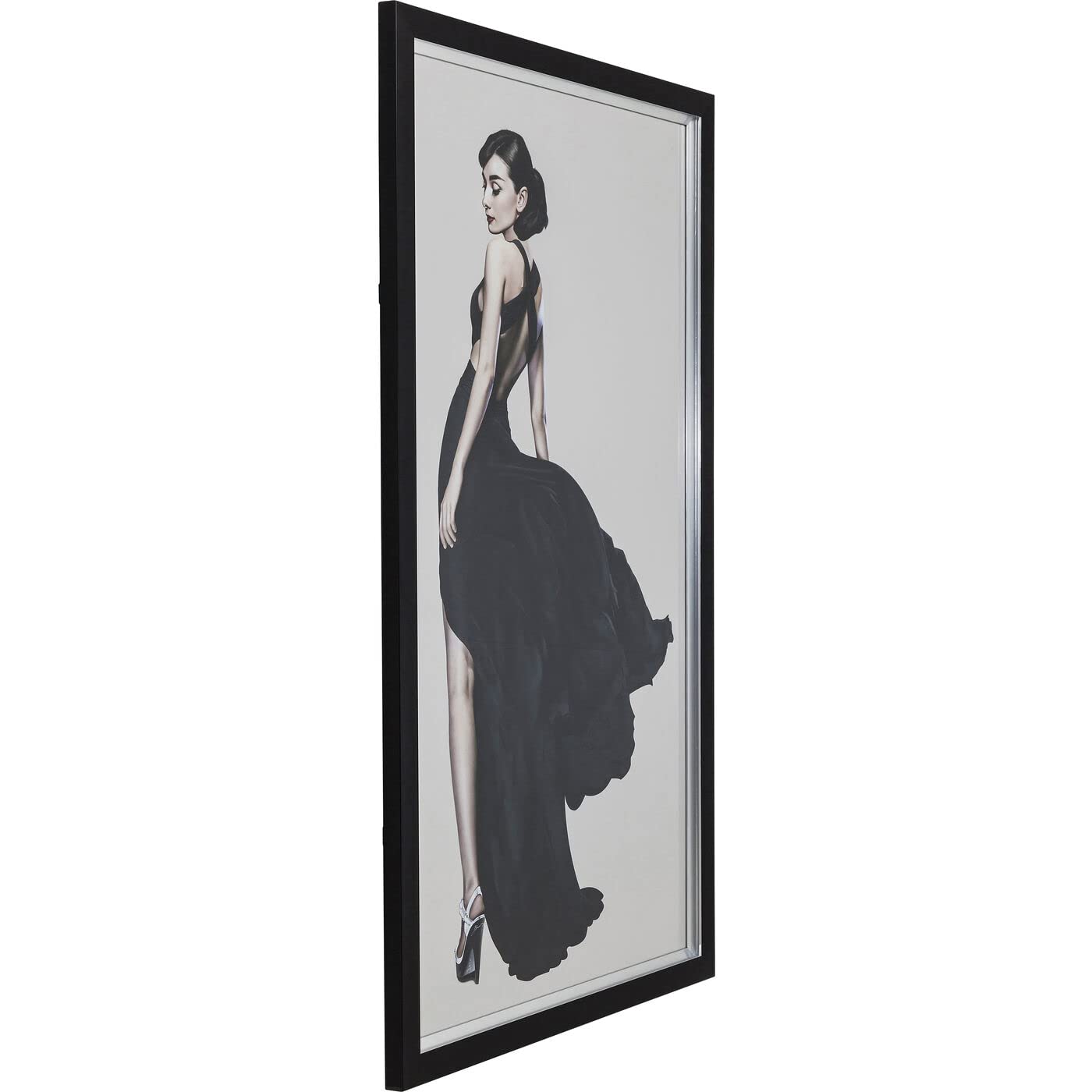Kare Design Picture Frame Diva, Black, Art Print with Black Frame