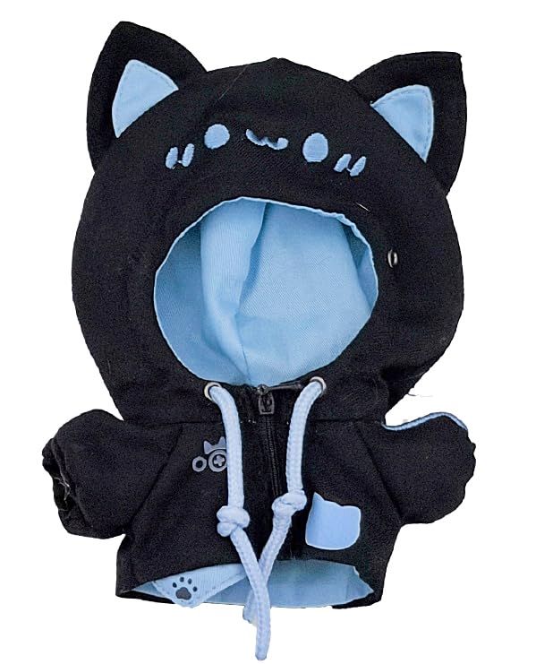 Amazon.co.jp: [Dokuichigo] 6色 ぬい服 10cm 猫耳フードパーカー