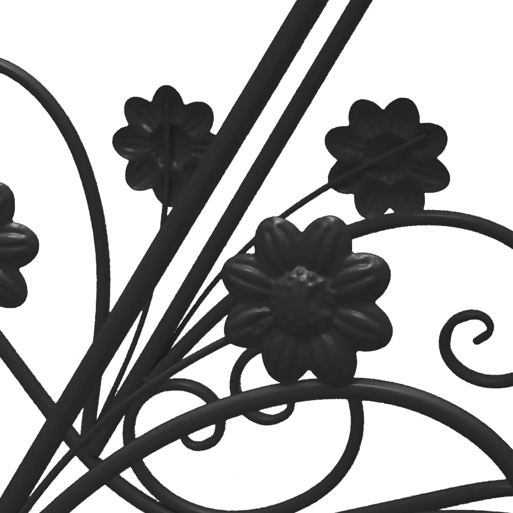 Supporto per Piante in Metallo,3 Livelli Supporto per Vaso,Scaffale per fiori,scaffale portavasi,stand per piante in ferro,supporto piante,Porta Piante per Interni,Esterni,Balcone,giardino