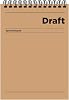 Sharp Color A5 Checkered Notepad Draft - Brown