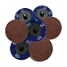 Quick Change Sanding Discs Pad, 2 Inch Roll Lock Grinding Disc for Die Grinder Polish Burr Rust Paint Removal (60 Grits, Pack of 10)