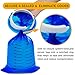 AOVIOANDY Vomit Bags for Car, 50 Pack Emesis Bags - Travel Motion Sick Throw up Bag/Disposable Blue Barf Bag for Morning Sickness & Hangovers