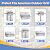 Derurizy 12461 Stainless Steel Grill Burner Tube Replacement for American Outdoor 24NB, 24NG, 24NP, 24PC, 30NB, 30PC, 36NB, 36PC Gas Grill Models, 14 1/2" x 6 1/4", 3 Pack