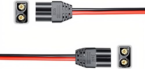 Miniatura 4 de EC5 a enchufe de encendedor de cigarrillos de coche, EC5 macho 0.197 in bala banana cable conector oro 14AWG para batería RC ESC LIPO - 15.7 in