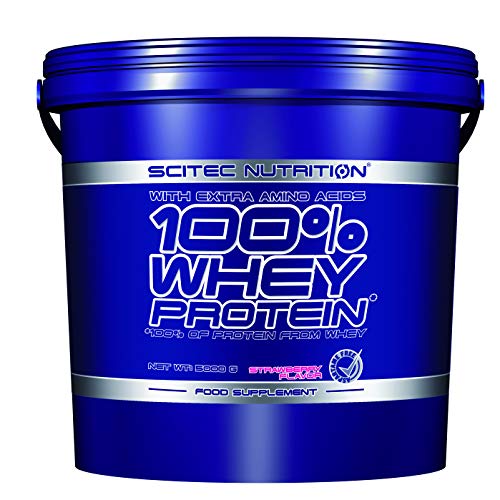 Preisvergleich Produktbild Scitec Nutrition 100 % Whey Protein Erdbeere 5000 g