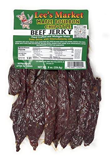Lee's Market Maple Bourbon Chipotle Beef Jerky - Soft &