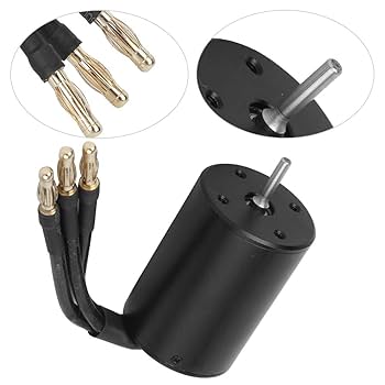 Amazon | ブラシレスモーター 1 8 1 10 RCカー用の防水4極非誘導