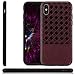 Produktbild zanasta Premium Hülle kompatibel mit iPhone X und iPhone XS Hybrid Handy Schutzhülle Soft Silikon Bumper Rahmen und Hard Case Rückseite mit Leder-Optik | Handyhülle Braun