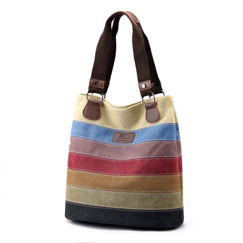 Sacs Hobo pour femmes et grands sacs à main fourre-tout colorés rétro