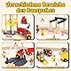 Lehoo Castle Holzeisenbahn, 68 Pcs Eisenbahn Holz mit Kran Spielzeug, Eisenbahn Kinder Elektrisch, Holz Eisenbahn Kinder mit Bagger