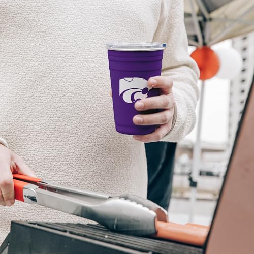 Image of Logo Brands NCAA 22 oz Stainless Steel Tailgate Cup -Double Wall Vacuum-Sealed Durable For Hot & Cold Drinks, Perfect for Gameday & Tailgating