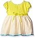 Youngland Girls' Knit to Crochet Lace Babydoll Dress with Daisy Legging Set