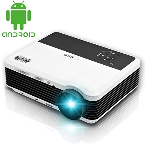 EUG Hd 3600 Lumens LCD Wireless Projector 170w LED Projector 1080p 3D Builtin Android 4.2 WiFi