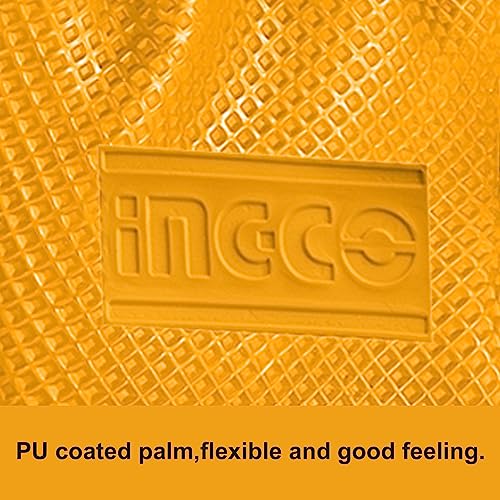 Image of Ingco Hand Gloves, Anti Cut Resistant, Industrial Use Safety Gloves, Gardening Gloves, for Finger and Hand Protection.