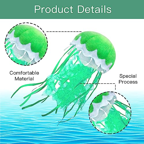 lilizzhoumax Simulation Jellyfish Plush Toy 15cm/6”, Realistic Stuffed Animal Jellyfish Plush Toy, Cute Hangable Plush Toy - Image 3
