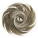 PRETTYSHOP Hairpiece Scrunchie Bun Up Do | Ponytail Extensions | Wavy Curly or Messy (Sandy Blonde Grey Mix 12T88)