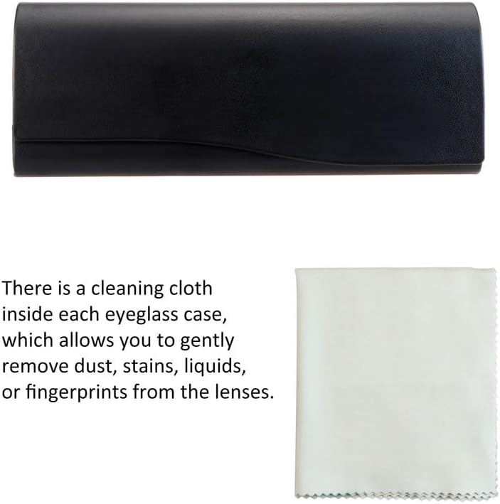 Vista 4 de VisionGlobal Estuche rígido para lentes y lentes de sol para hombresmujeres y niños