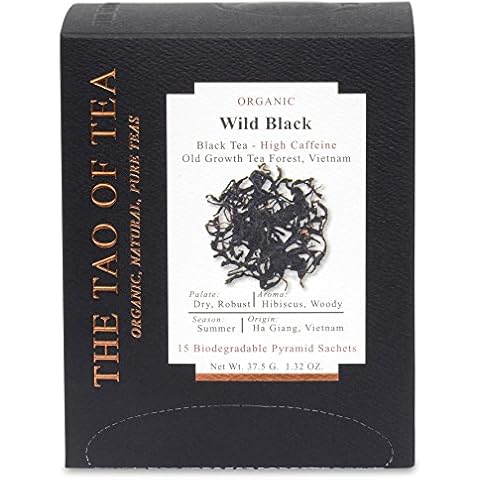 The Tao of Tea Wild Black Box Pyramid Sachets, 1.32 Ounce Cover