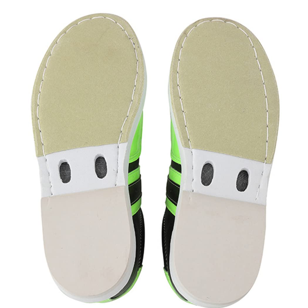 Bowlingschuhe Leichte, Atmungsaktive Bowlingschuhe Für Herren Und Damen Mit Magic-Sticker-Verschluss Verschleißfeste Dämpfung