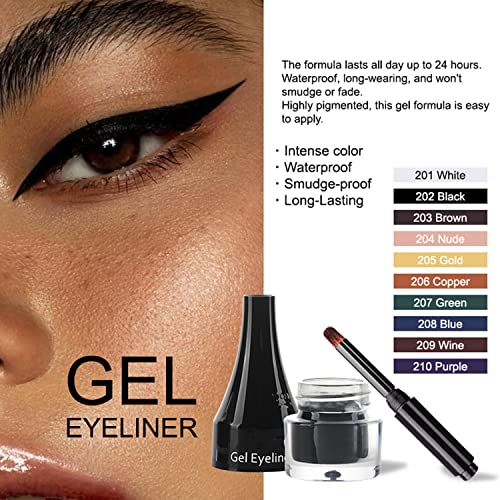 Gel delineador de ojos mate color Wine miniatura 2