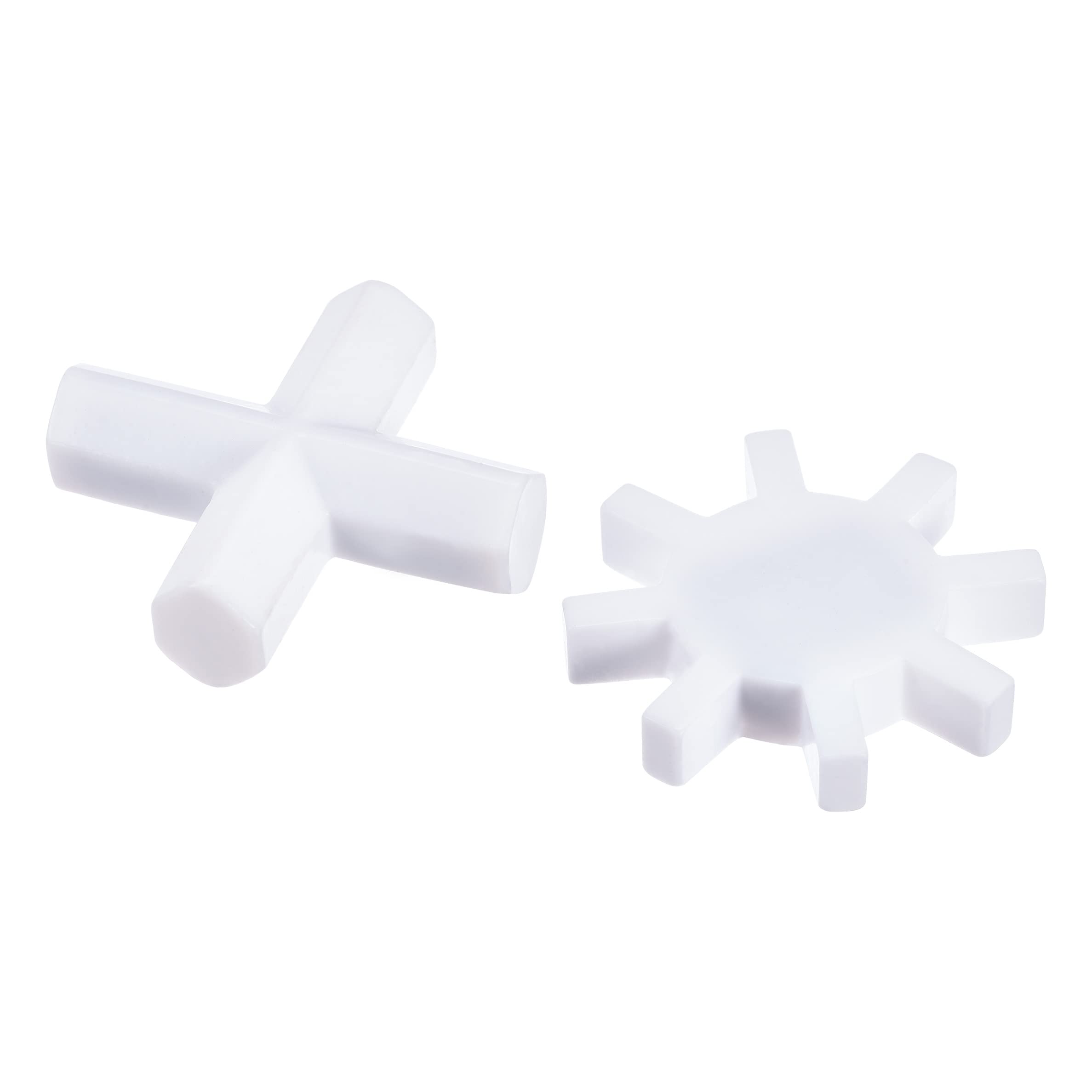 2 Barres D'agitation Magnétique Labo - Forme Croix/engrenage - Revêtement PTFE Résistant -40°C à 250°C