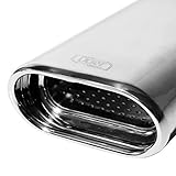 sportauspuff kompatibel mit Seat Ibiza 6K HB 1.0 37kW/1.4 44kW/1.9D 47kW 1996-1999 (paralelle Haken) 145x75mm