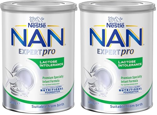 Nestlé NAN EXPERTpro Lactose Intolerance Baby Formula From 0-12 Months - 400g (Pack of 2)