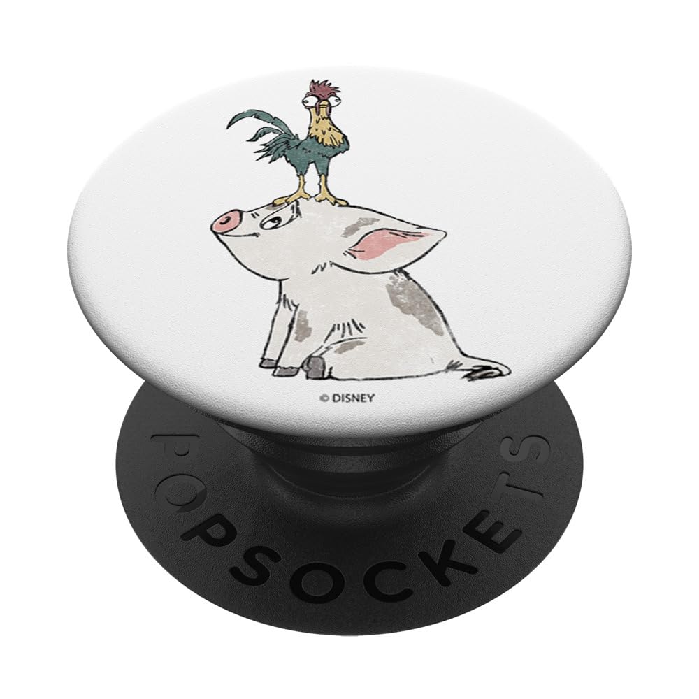 Disney Moana Hei Hei On Top Of Pigs Head PopSockets Standard PopGrip