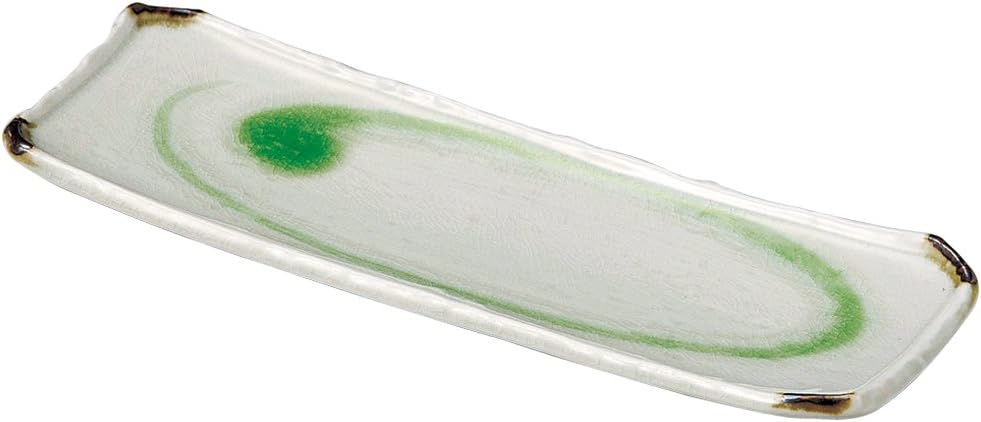 Yamashita Kogei 14041450 Naruto Long Plate, 12.4 x 4.1 x 1.0 inches (31.3 x 10.5 x 2