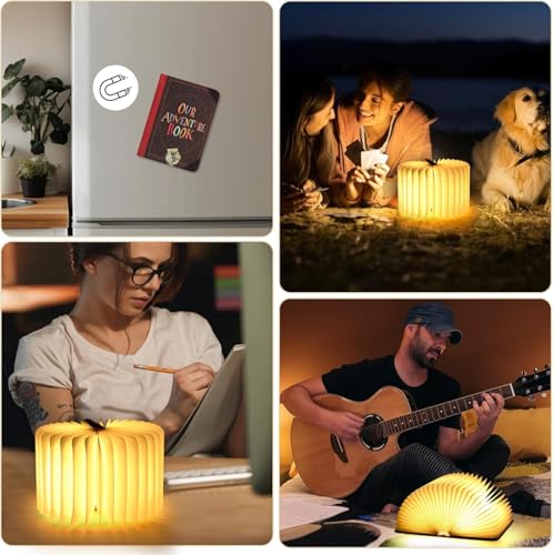 Image of Adventure Book Night Light, 3D Lamp & 5 Colors Folding Book Lamp White, Yellow, Warm Yellow Light LED Book Light for Home Decor, Birthday Gift, Inspired by 'Up' Saga