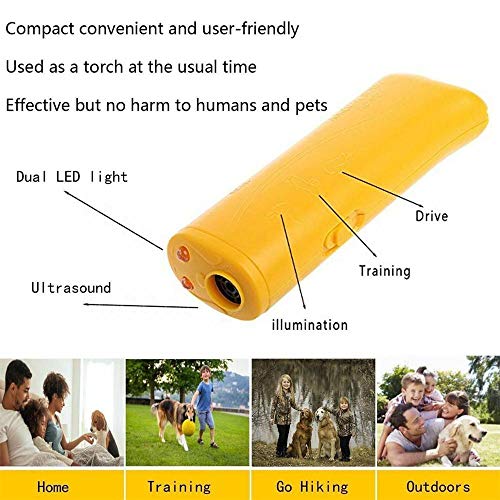 Image of 3 in 1 Ultrasound Pet Dog Repeller Anti Barking Stop Bark Training Device Trainer LED Ultrasonic Anti-Barking Ultrasonic Devicer