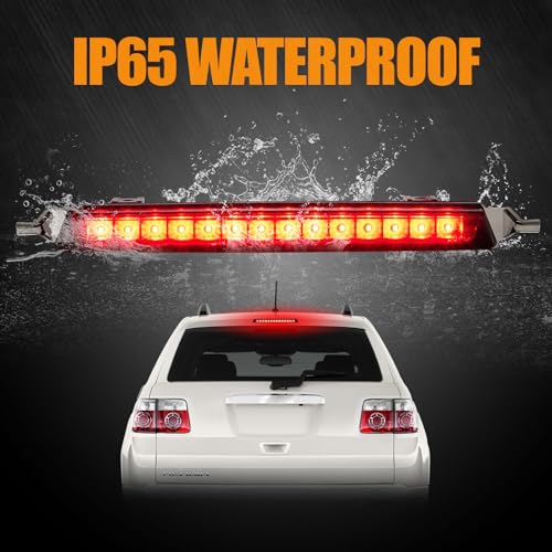 Image of Third 3rd Brake Light LED for 2009-2017 Chevy Traverse, High Mount Rear Brake Lights Assembly for 2009-2012 GMC Acadia, Waterproof Center Cab Lamp Stop Light