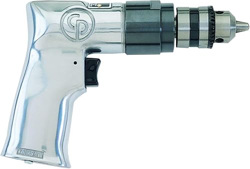 Chicago Pneumatic CP785 - Taladro eléctrico de aire, herramientas eléctricas y mejoras para el hogar, portabrocas con llave, carcasa de aluminio,