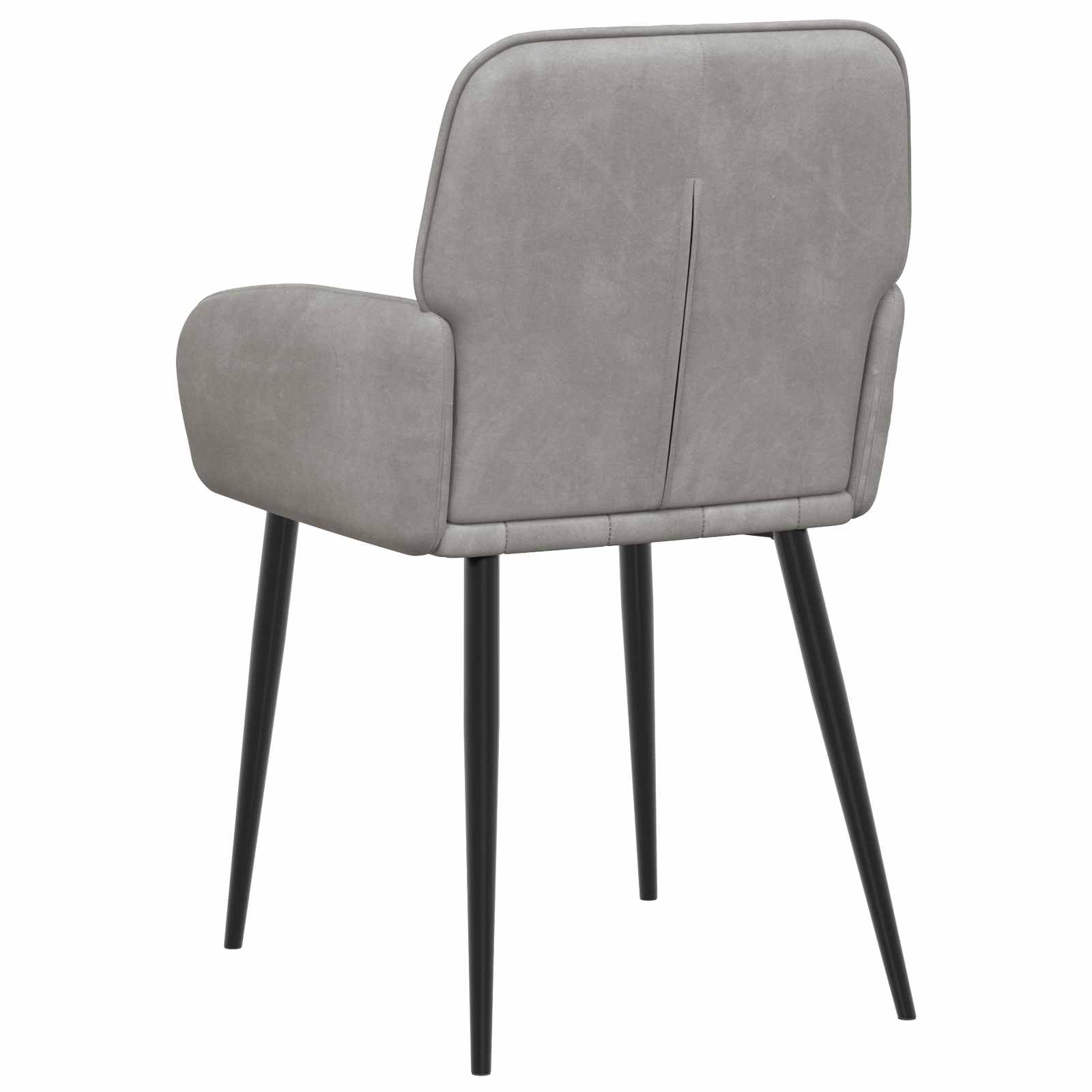 Sillas de Comedor 4 uds. Terciopelo Gris Claro 57 x 50 x 85 cm, Sillas de Comedor, 25.372 kg-3428165