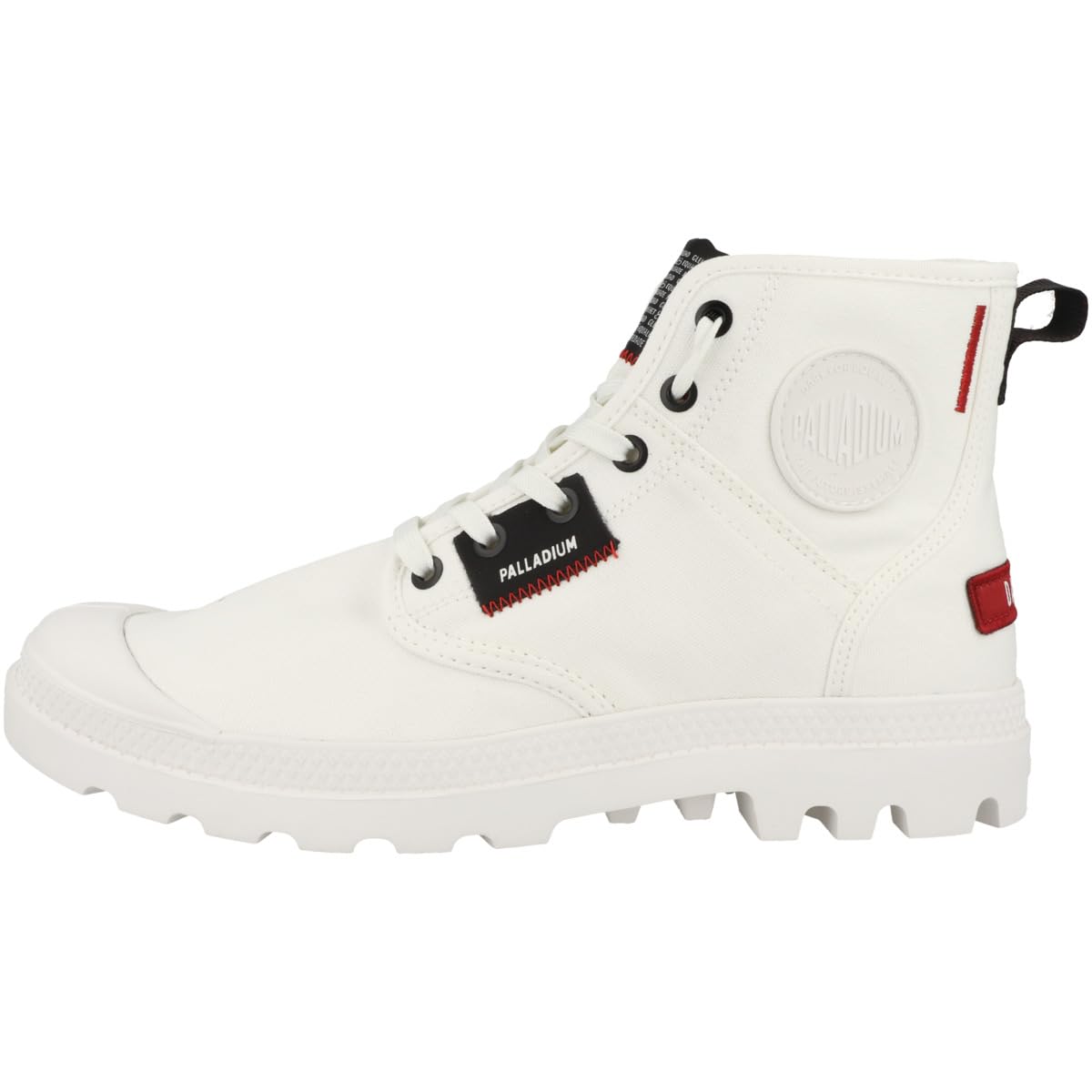 Palladium Unisex Pampa Hi Patch Trainers, White, 36 EU