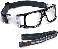 Vista 13 de SHEEN KELLY Gafas deportivas profesionales para adultos, gafas de seguridad protectoras para baloncesto, gafas de baloncesto para hombres