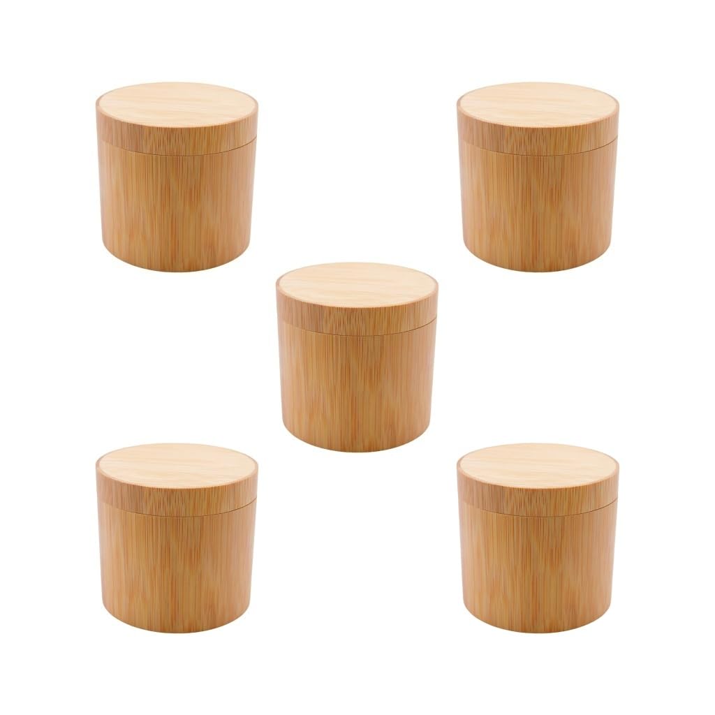 Juego de 5 cajas de almacenamiento de relojes de madera impermeables de una sola ranura de viaje para anillos y pendientes