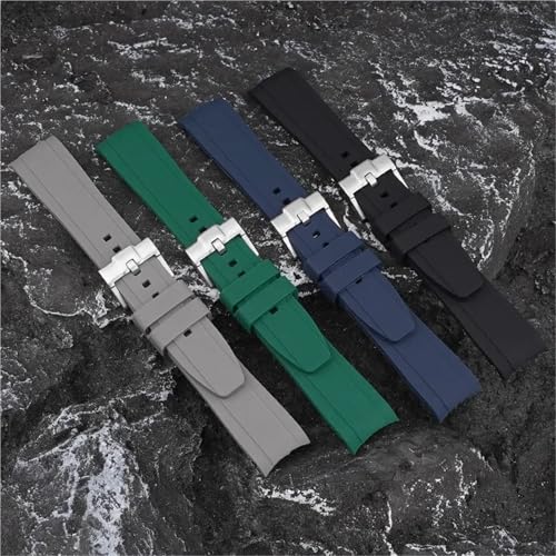 Bracelet en caoutchouc silicone souple sport étanche 20mm 22mm