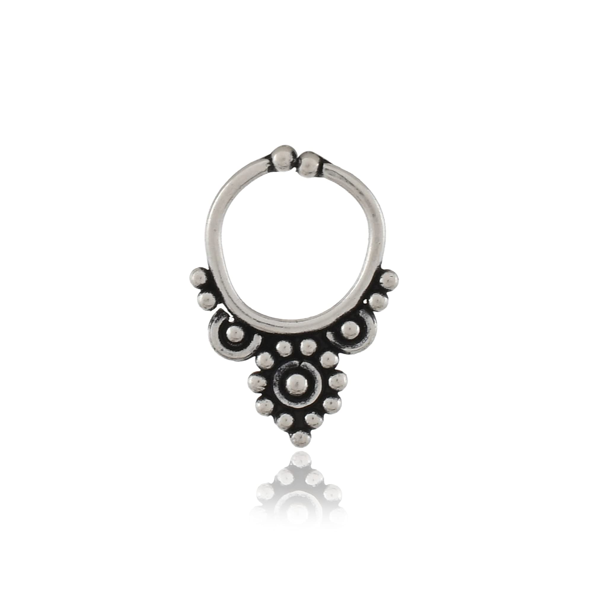 See full amazon price history chart for NEMICHAND JEWELS Pure 925 Sterling Silver Septum Nose Rings For Women - Non Pierced nose (SS-NR-07) NEMICHAND JEWELS Pure 925 Sterling Silver Septum Nose Rings For Women - Non Pierced nose (SS-NR-07) (B09DZ2XQ4S) Amazon Price History, Amazon Price Tracker