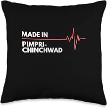 Made In Pimpri-Chinchwad India City Of Birth Hometown Throw Pillow