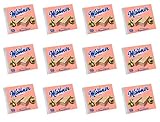 From Austria Manner Vienna Neapolitans Hazelnut Cream Filled Wafers Pack of 12 (75g each)