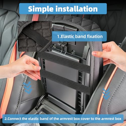 Image of Center Console Armrest Cover for Subaru Outback 2020 2021 2022 2023 2024 2025 Fully Covered Anti-Scratch Protector Interior Accessories