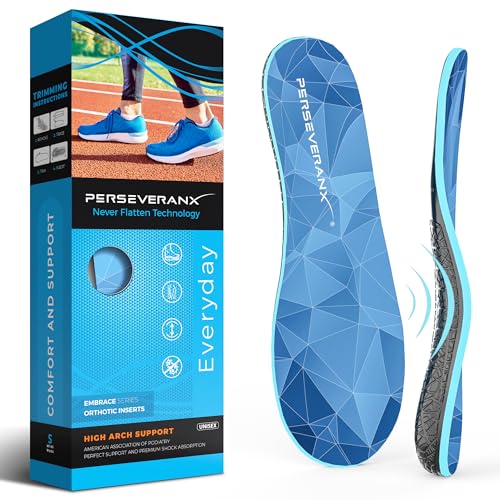 Memory Foam Orthotic Insoles For Plantar Fasciitis - High Arch Support, Unisex 10 thumbnail image