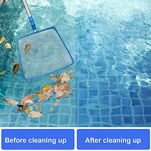 Zwembad Skimmer Schepnet met Telescopische Paal, Zwembad Schepnet Reiniging, Vijver Leaf Mesh Skimmer voor Spa… - Image 5