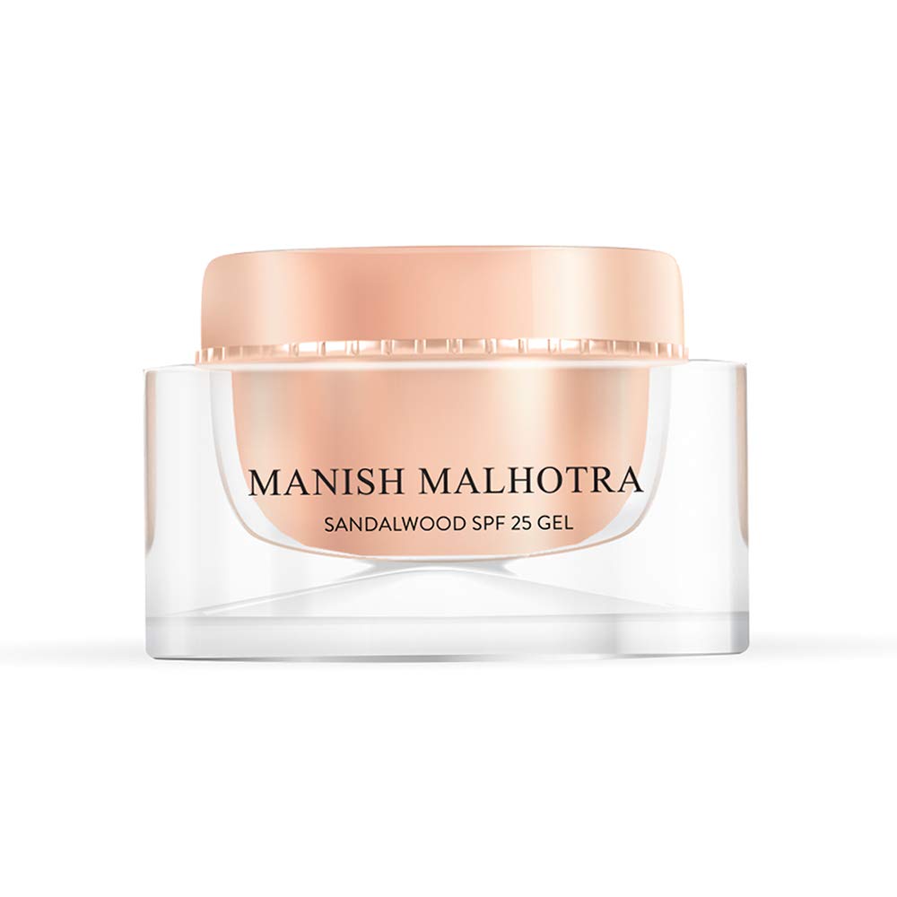 MyGlamm Manish Malhotra Beauty Sandalwood SPF 25 Gel, 50 gm | Lightweight, Hydrating Sunscreen | Brightening Sunscreen Gel