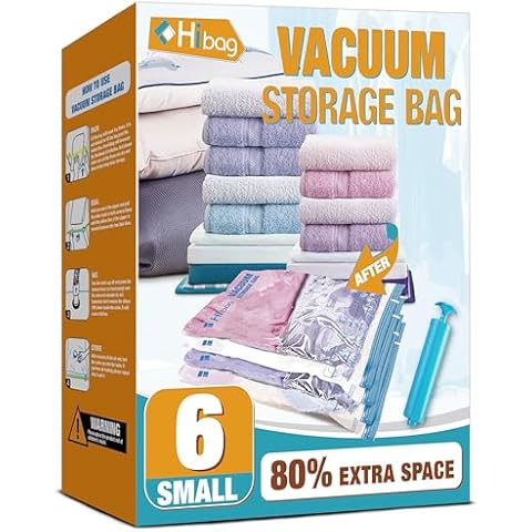 HIBAG Vacuum Space Saver Bags with Pump Cover