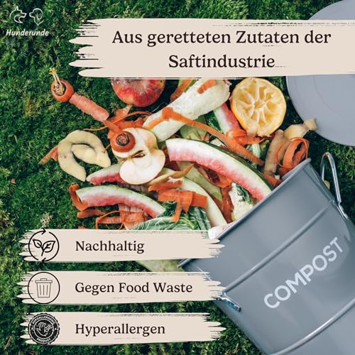 Hunderunde – Hundehappen Schlafmütze 3×125 g – vegane Hundeleckerli mit Hanf, Baldrian & Kamille – reich an B-Vitaminen – glutenfrei & beruhigend – ideal für Sensible Hunde – entspannende Hundesnacks