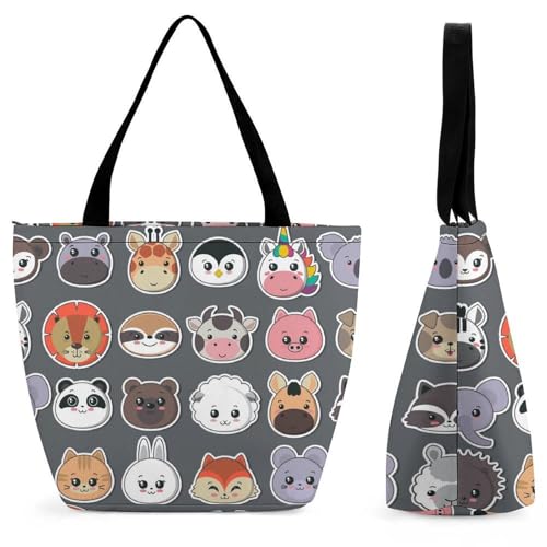 Sac à bandoulière animaux dessin animés idéal pour vos journées shopping en ville