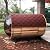 Outdoor Barrel Sauna for 4 Person, Hand Crafted from Premium Canadian Red Cedar, with Computer Control Panel, Stereo Speaker, and Panoramic Window - Curbside Delivery