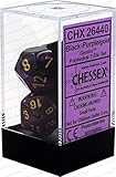 DND Dice Set-Chessex D&D Dice-16mm Gemini Black, Purple, and Gold Plastic Polyhedral Dice...